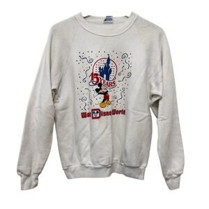 Vintage 1986 Walt Disney World 15 Year Anniversary Sweatshirt Sz L